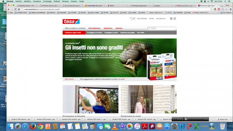 Zanzariere nel web con Tesa