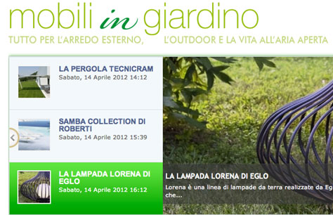L&rsquo;arredo esterno nel web con mobiliingiardino.it