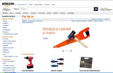 Amazon entra nel DIY