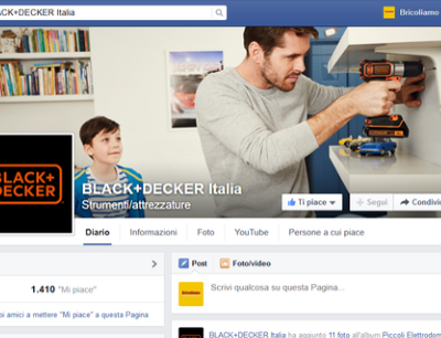 Black+Decker entra in Facebook