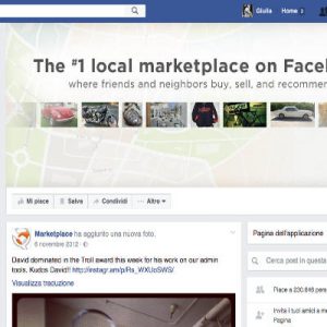 Anche Facebook diventa marketplace