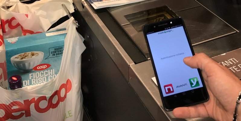 Mobysign, la tecnologia dei pagamenti in Coop Consorzio Nord Ovest