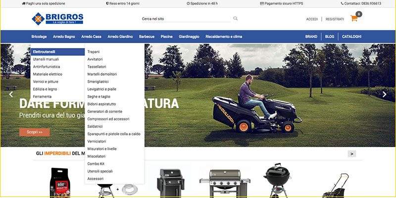 Brigros &egrave; anche e.commerce