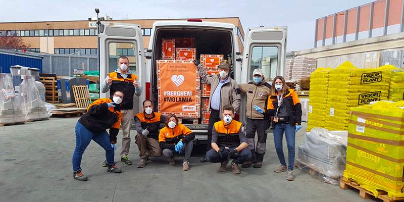 La donazione di OBI Italia agli Alpini