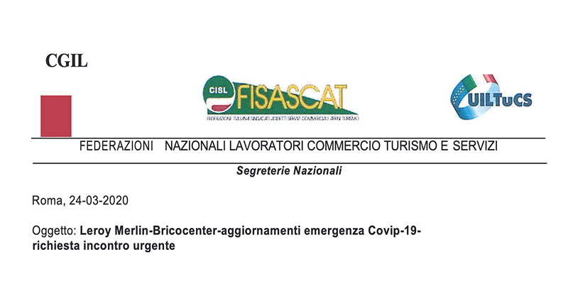 Leroy Merlin e Bricocenter, incontro con i sindacati