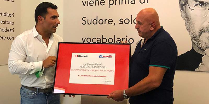 Einhell Italia, un riconoscimento a Rossetti Market