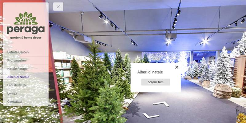 Peraga inaugura il Virtual shopping di Natale