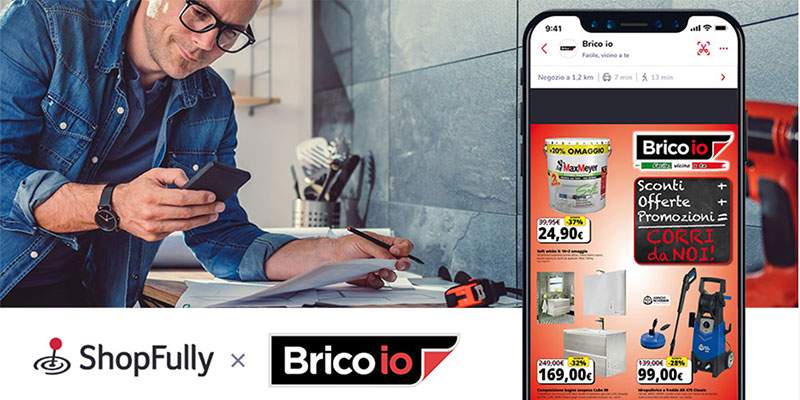 Brico io, accordo con ShopFully per il volantino digitale