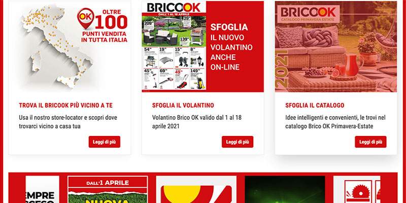 Nuovo sito web per Brico Ok