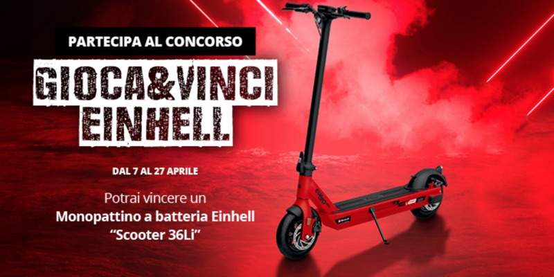 &ldquo;Gioca e Vinci Einhell&rdquo;, il nuovo contest on line