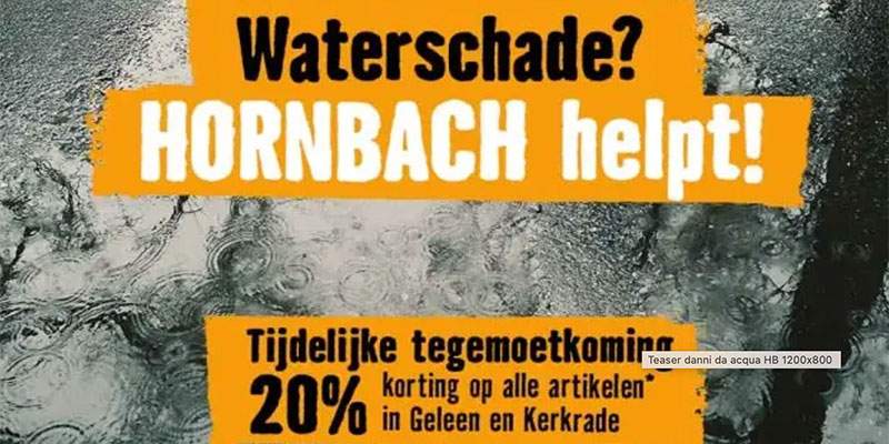 Per l&rsquo;emergenza alluvione, aiuti da Hornbach