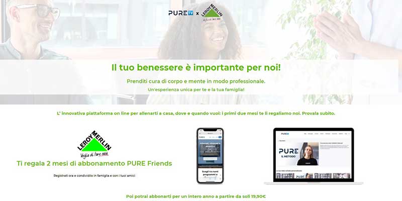 Partnership tra Leroy Merlin e PureTV