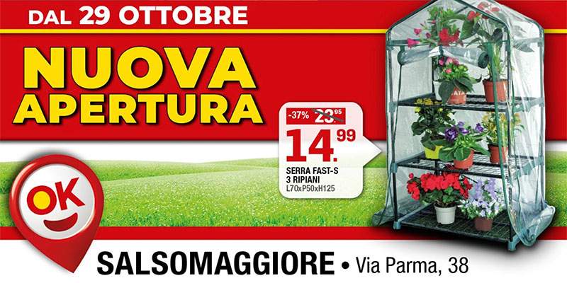 Brico ok apre a Salsomaggiore (PR)