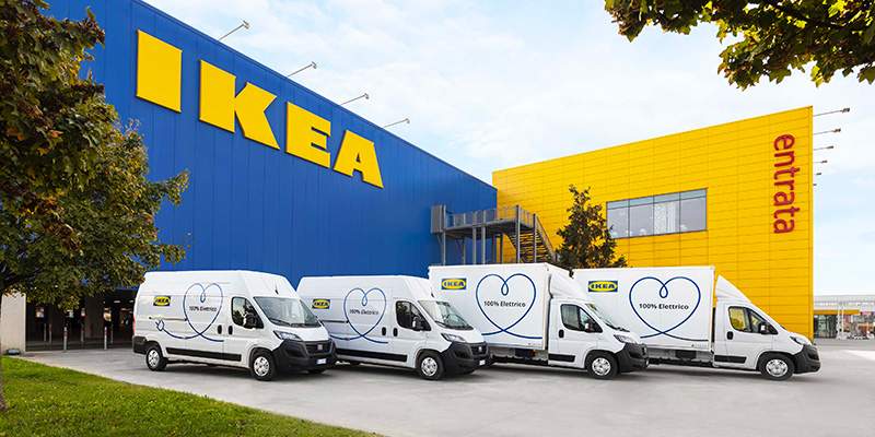 Ikea, consegne a Milano e Roma a zero emissioni