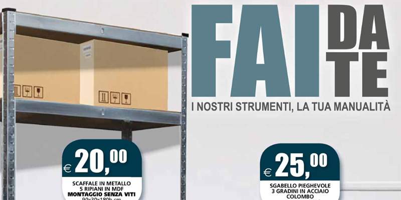 Discount, &egrave; tempo di bricolage