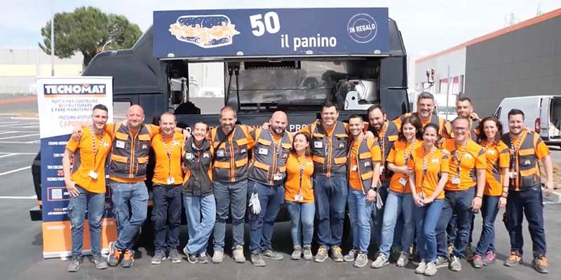 Tecnomat, un &ldquo;panino&rdquo; per scoprire il territorio