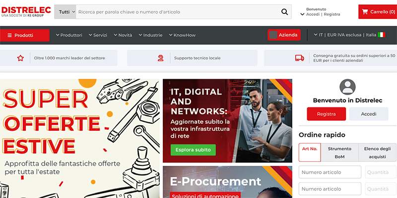 RS Group completa l&rsquo;acquisizione di Distrelec