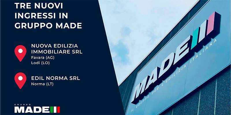 Gruppo Made, 2 nuovi associati per 3 punti vendita