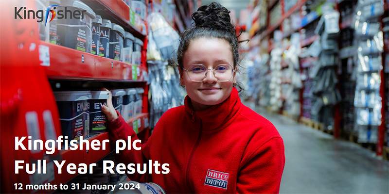 2023, Kingfisher cresce solo in UK e Irlanda
