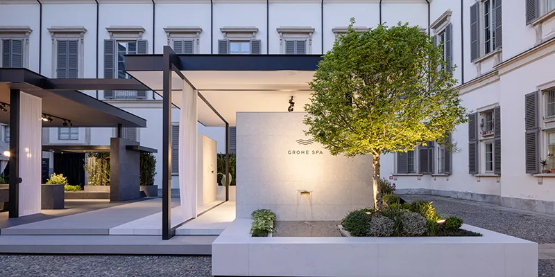 Acqua e architettura rappresentate da Grohe SPA al Fuorisalone 2024