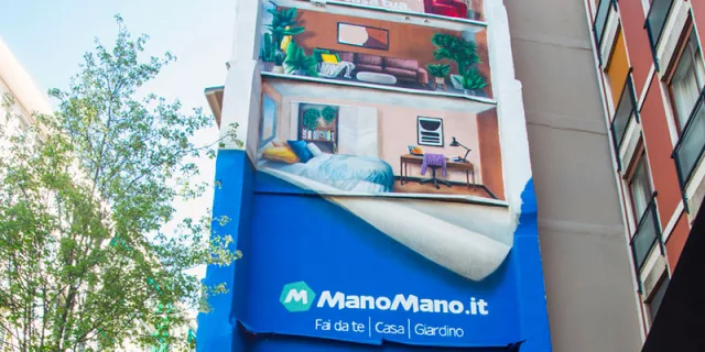 ManoMano, un murales in centro a Milano