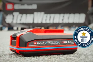 Einhel entra nel Guinness dei Primati con la batteria Power X-Change