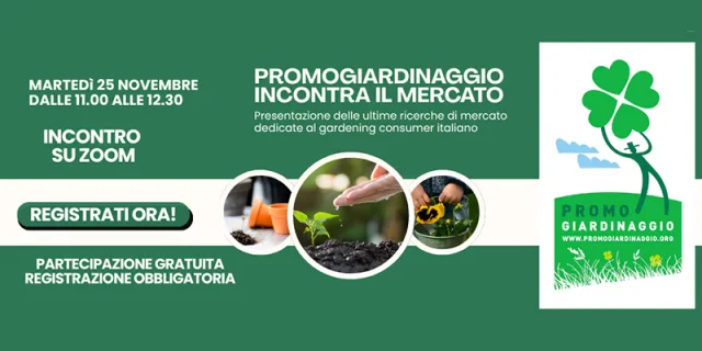 Promogiardinaggio incontra il mercato su Zoom