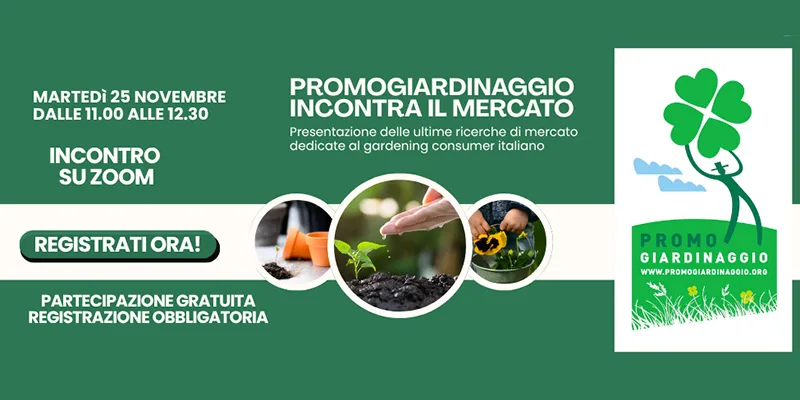 Promogiardinaggio incontra il mercato su Zoom