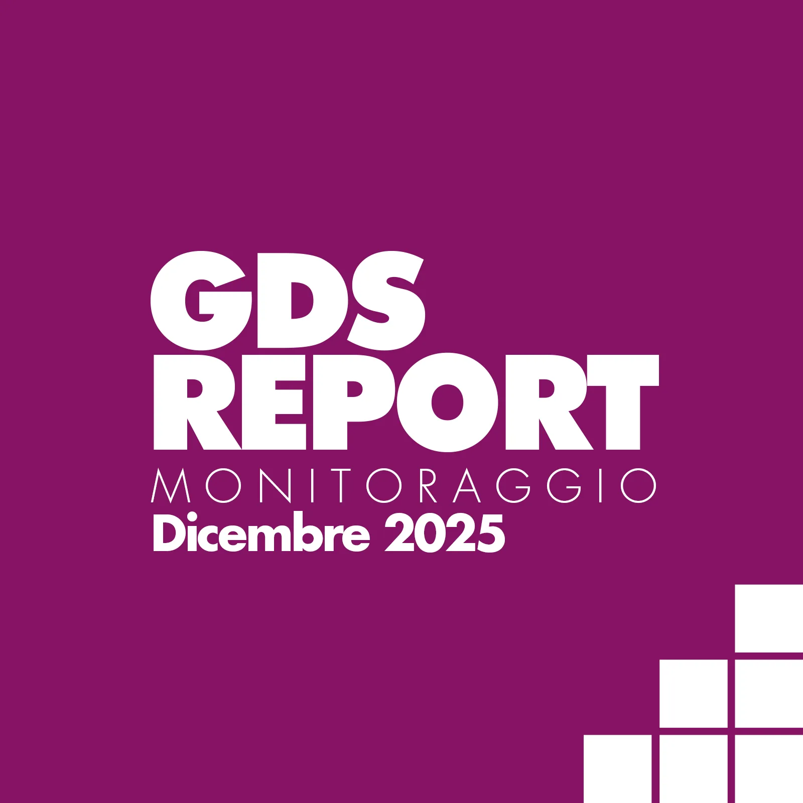 monitoraggio gds 2025
